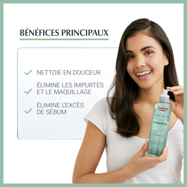 EUCERIN DERMOPURE GEL NETTOYANT 200ML – Image 2
