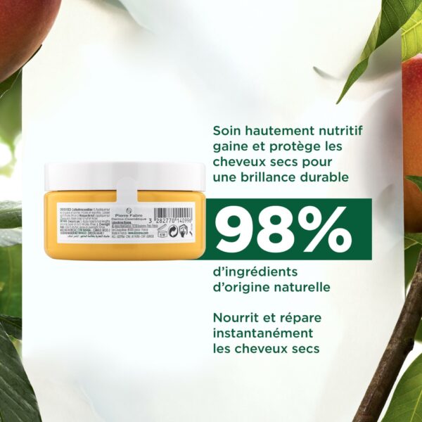 Klorane - Masque nutrition à la Mangue - Cheveux secs 150 ml – Image 3