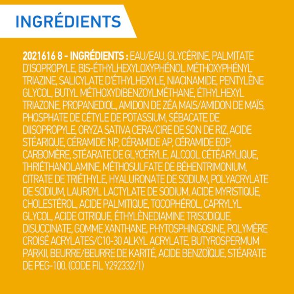 CeraVe Crème hydratante visage SPF50 Peaux Normales à Sèches | 52ml – Image 4