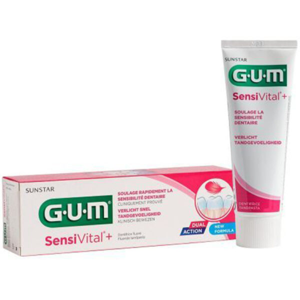 Gum SensiVital Plus Dentifrice 75ml