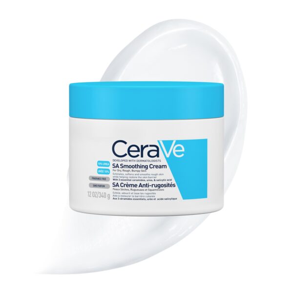 CeraVe SA Crème Anti-Rugosités Peau Sèche et Squameuse | 340g – Image 4