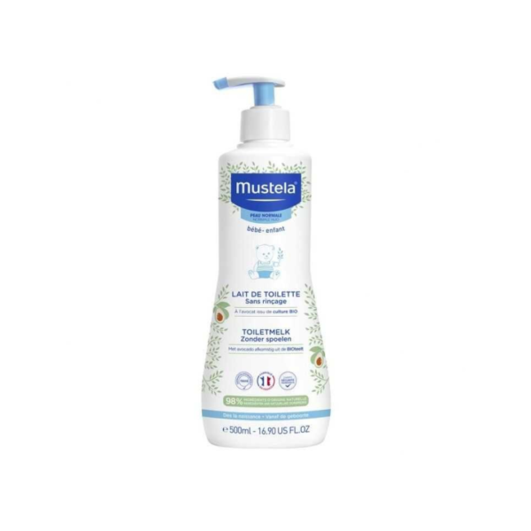 Mustela Bébé Lait de Toilette Sans Rinçage - 500 ml
