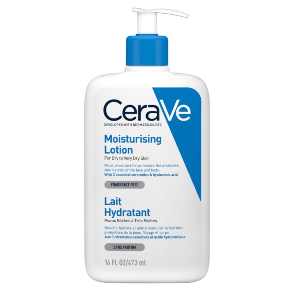 CeraVe Lait Hydratant Léger Peau Sèche à Très Sèche | 473ml