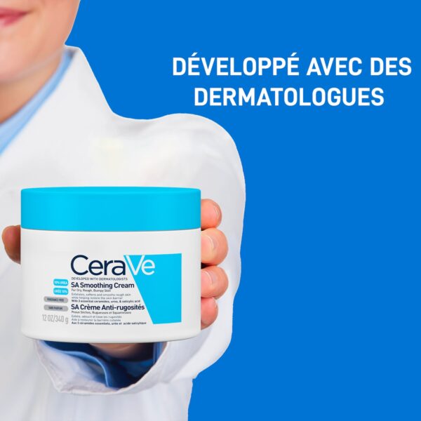 CeraVe SA Crème Anti-Rugosités Peau Sèche et Squameuse | 340g – Image 10