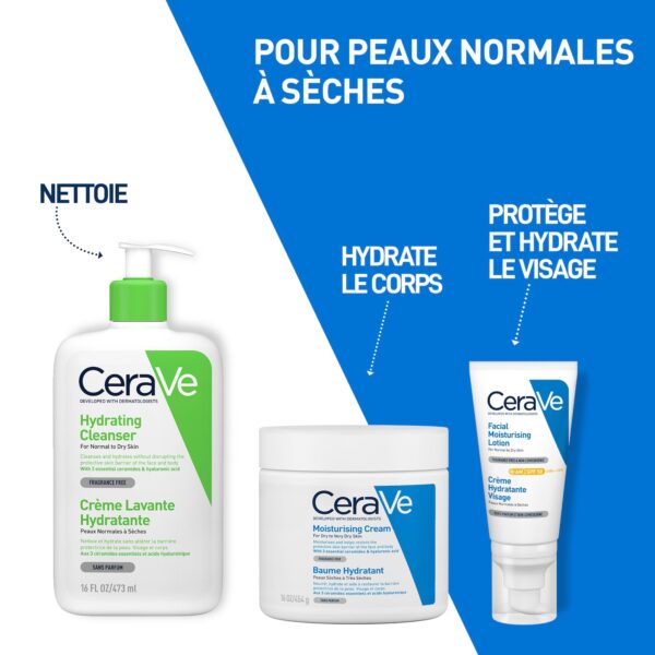 CeraVe Baume Hydratant Nourrissant Peau Sèche à Très Sèche | 454g – Image 6