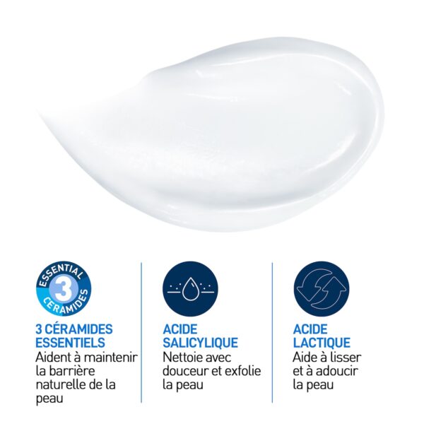 CeraVe SA Crème Anti-Rugosités Peau Sèche et Squameuse | 340g – Image 5