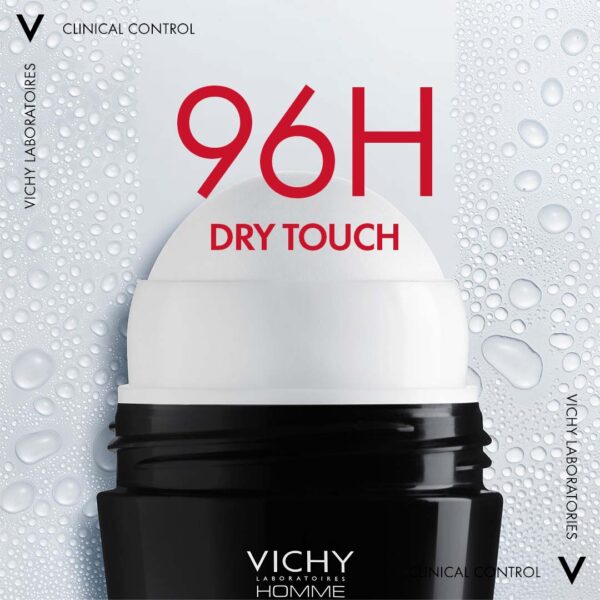 Vichy Homme DÉODORANT CLINICAL CONTROL 96H | Tous types de peau | 50ml – Image 3