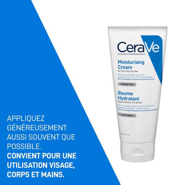 CeraVe Baume Hydratant Nourrissant Peau Sèche à Très Sèche | 177ml – Image 8