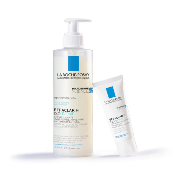 La-Roche-Posay EFFACLAR H ISO-BIOME Crème Nettoyante | Peau sèche à tendance acnéique | 200ml – Image 2