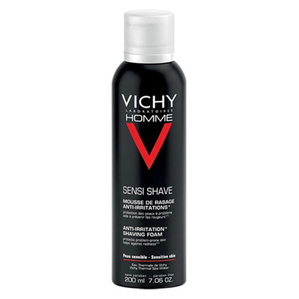 Vichy Homme Mousse à Raser Anti-Irritations Peau Sensible | 200ml