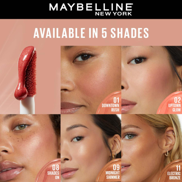 MAYBELLINE Sunkisser 05 Blush Liquide Lumineux 4.7ml – Image 3