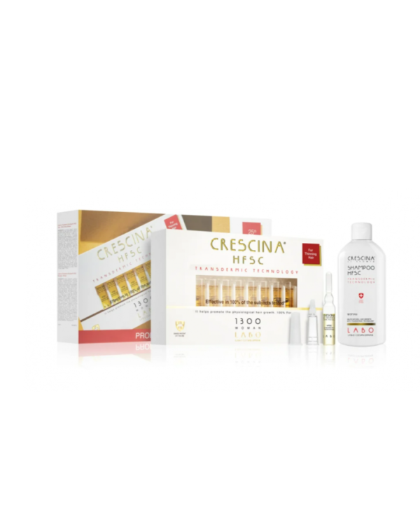 Creshina HFSC Transdermic 1300 Woman+ Shampoing Woman 200ml Pack