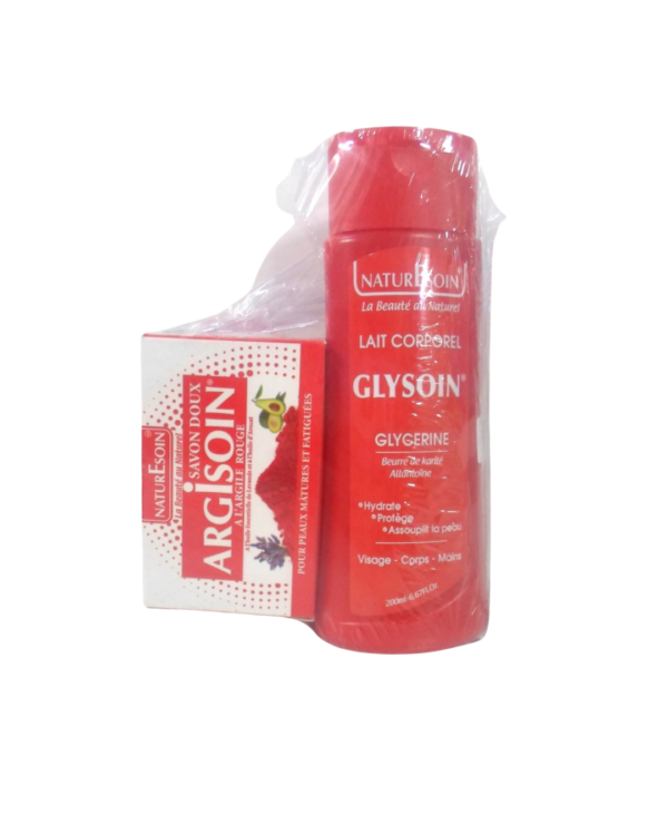 NatureSoin Glysoin Lait Corporel 200ml + Savon Extra Doux 125g Pack