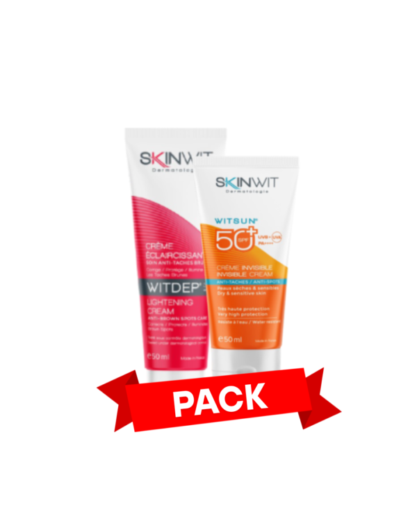 Skinwit Witdep Creme 50ml + Witsun Ecran Invisible -50% Pack