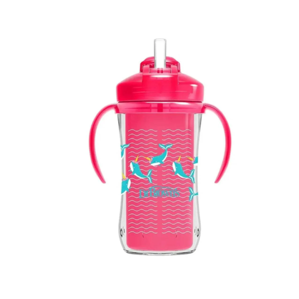 Dr Brown's Gobelet Isotherm Rose 300ml +12m