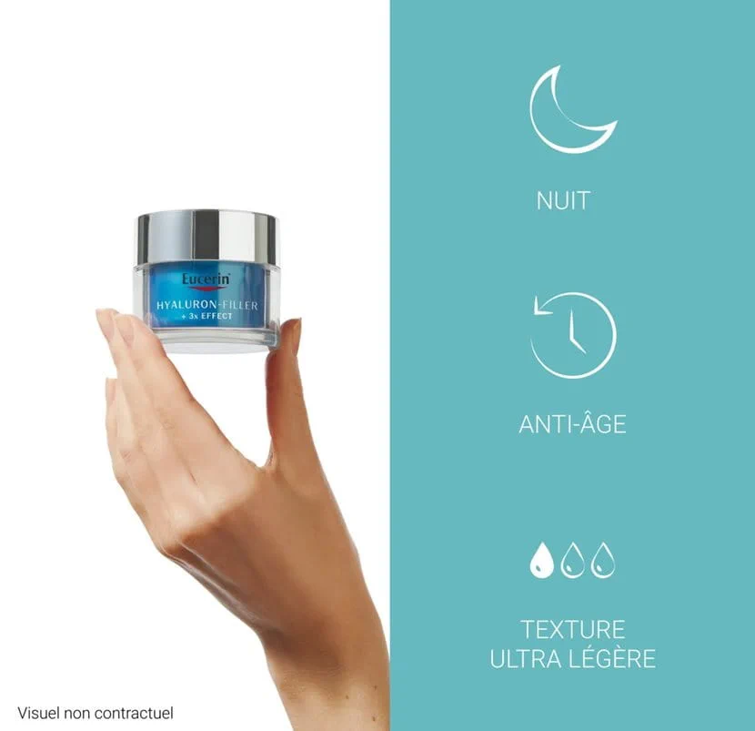EUCERIN HYALURON FILLER BOOSTER D'HYDRATATION NUIT â Image 3