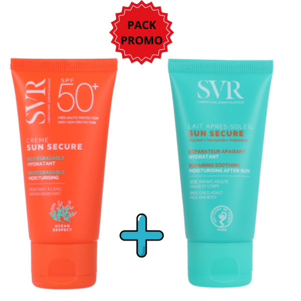 Svr Duo Pack  Sun Secure Fluide 50ml + Lait Apres Soleil 50ml