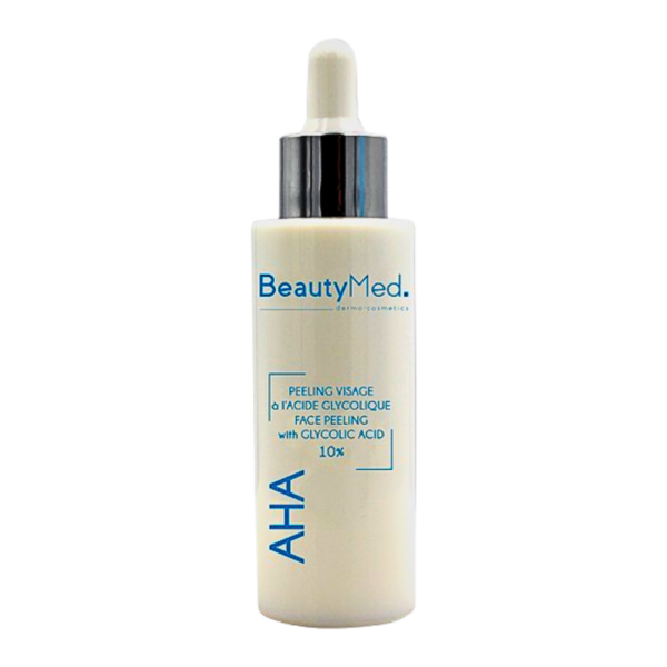 Beauty Med Creme Peeling Visage A L'acide Glycolique 10% 30ml