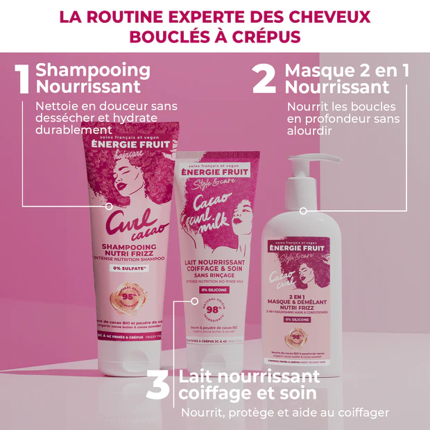 ENERGIE FRUIT MASQUE 2 EN 1 DÉMÊLANT CURL NUTRITION INTENSE 300ML – Image 2